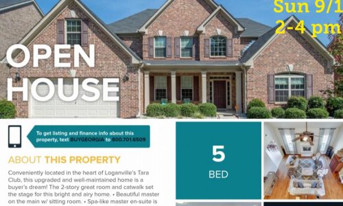 OPEN HOUSE in Loganville – 311 Arbor Place