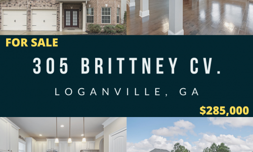 For Sale in Loganville – 305 Brittney Cove Loganville, GA
