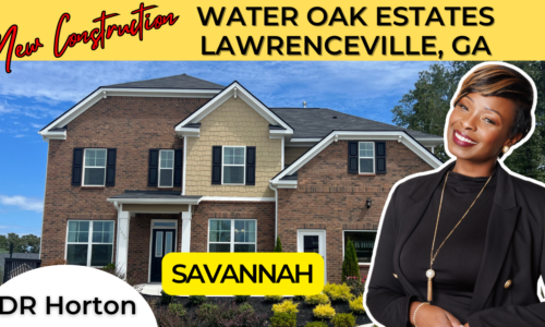 Water Oak Estates by DR Horton in Lawrenceville, Georgia – Savannah Floor Plan (staged & empty)