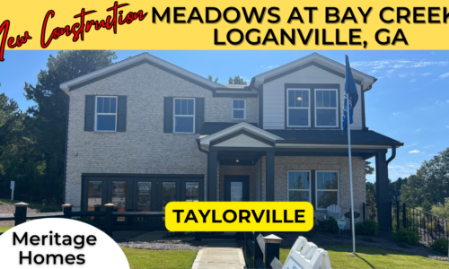 🎉MUST SEE Meadows at Bay Creek in Loganville, GA – Taylorville Floor Plan | Living in Georgia